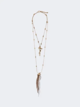 ”abissi” metallhalsband med strass, guld ”abissi” metallhalsband med strass, guld