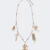 ”abissi” metallhalsband med strass, guld ”abissi” metallhalsband med strass, guld
