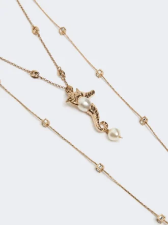 ”abissi” metallhalsband med strass, guld ”abissi” metallhalsband med strass, guld