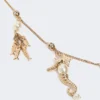 ”abissi” metallhalsband med strass, guld ”abissi” metallhalsband med strass, guld