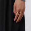 Asymmetrisk metallring, brons