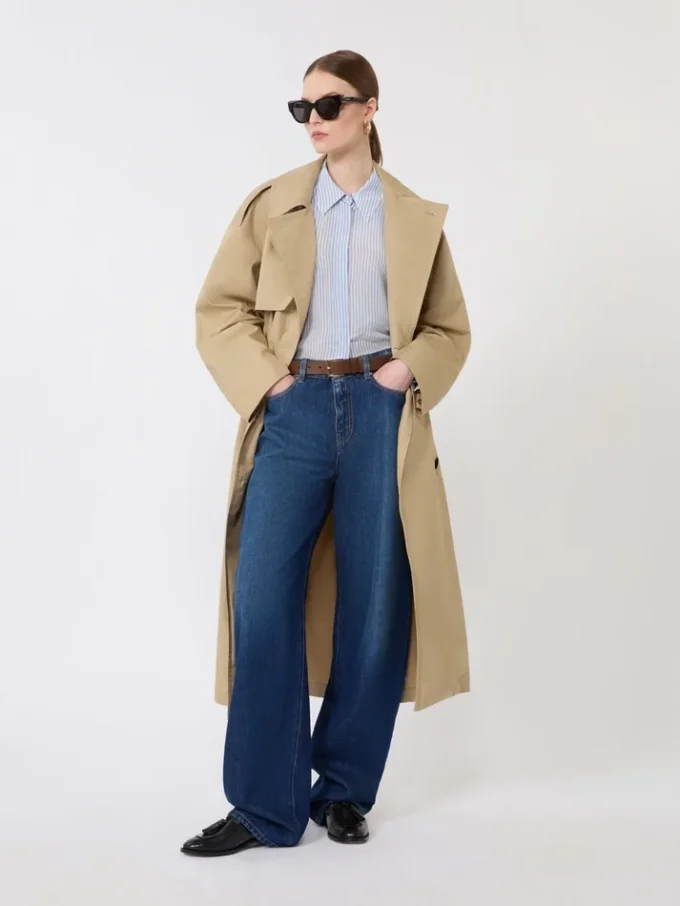 Baggy jeans i denim, marinblå