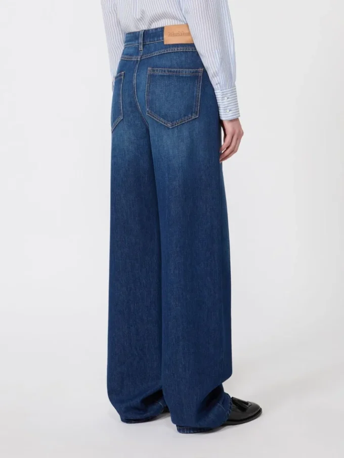 Baggy jeans i denim, marinblå