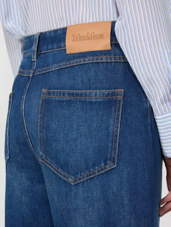 Baggy jeans i denim, marinblå