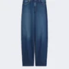 Baggy jeans i denim, marinblå