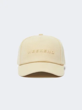 Baseballkeps i canvas, beige Baseballkeps i canvas, beige