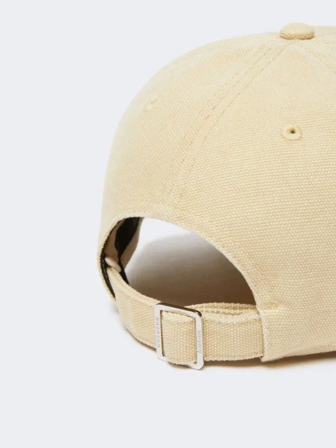 Baseballkeps i canvas, beige Baseballkeps i canvas, beige