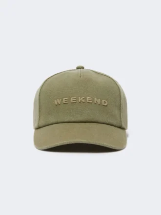Baseballkeps i canvas, khaki Baseballkeps i canvas, khaki