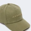 Baseballkeps i canvas, khaki Baseballkeps i canvas, khaki