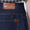 Bermudashorts i denim av bomull och linne, marinblå Bermudashorts i denim av bomull och linne, marinblå