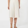 Bermudashorts i linne, beige Bermudashorts i linne, beige