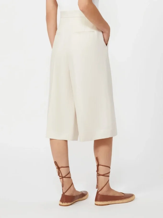 Bermudashorts i linne, beige Bermudashorts i linne, beige