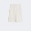 Bermudashorts i linne, beige Bermudashorts i linne, beige