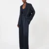 Camisole-top i envers-satin, midnattblå Camisole-top i envers-satin, midnattblå