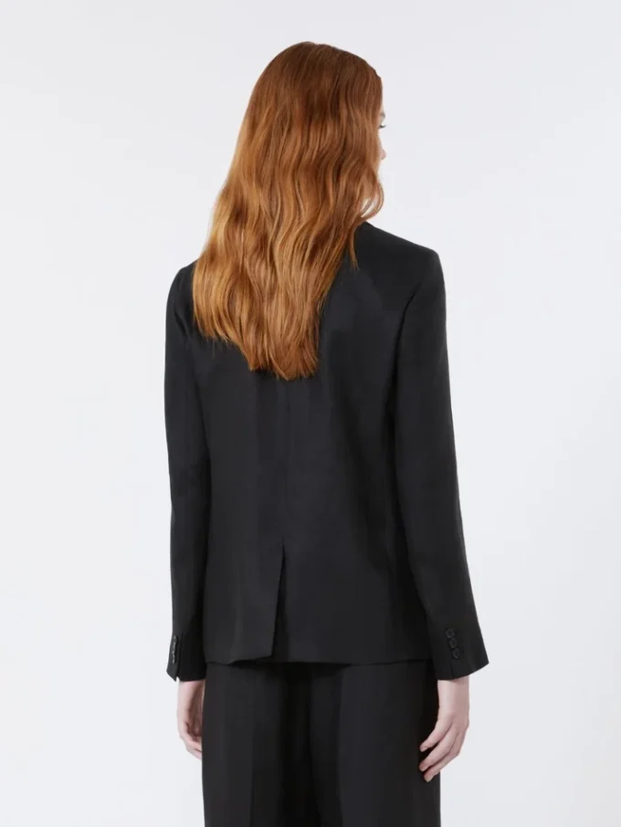 Blazer i linne, svart Blazer i linne, svart