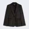 Blazer i linne, svart Blazer i linne, svart