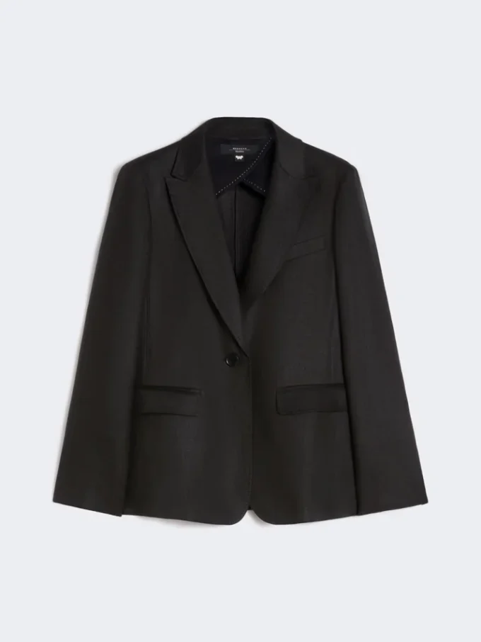 Blazer i linne, svart Blazer i linne, svart