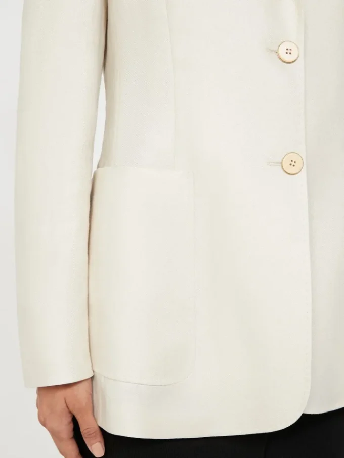 Blazer i rent linne, beige Blazer i rent linne, beige