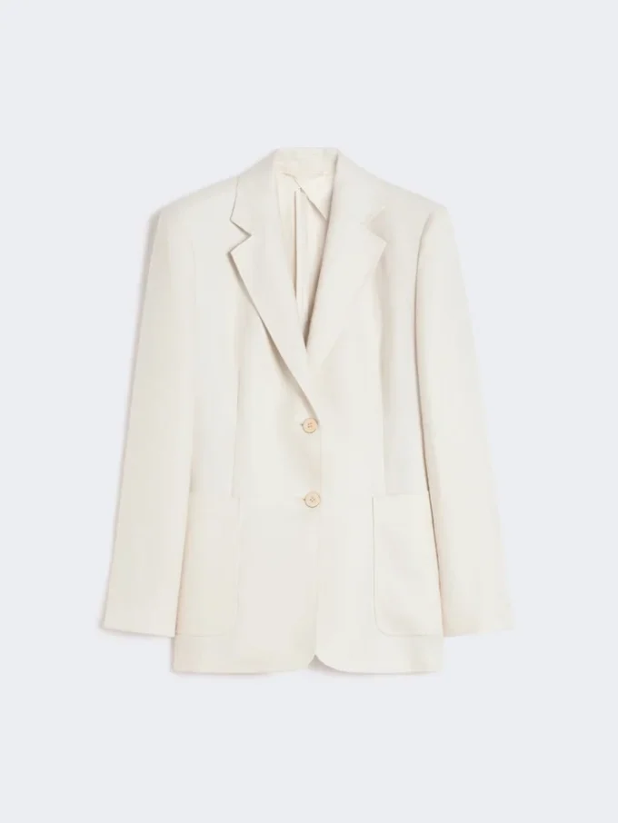 Blazer i rent linne, beige Blazer i rent linne, beige
