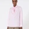 Blus i sidencharmeuse, rosa Blus i sidencharmeuse, rosa