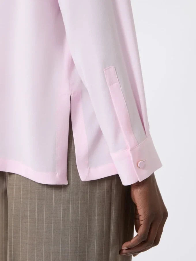 Blus i sidencharmeuse, rosa Blus i sidencharmeuse, rosa