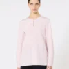 Blus i silkeskrepp de chine, rosa
