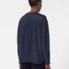 Blus i silkeskrepp de chine, ultramarin Blus i silkeskrepp de chine, ultramarin