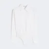 Bodysuit i poplin, optiskt vit Bodysuit i poplin, optiskt vit