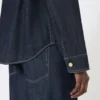 Bomullsdenimskjorta, ultramarin Bomullsdenimskjorta, ultramarin