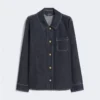 Bomullsdenimskjorta, ultramarin Bomullsdenimskjorta, ultramarin
