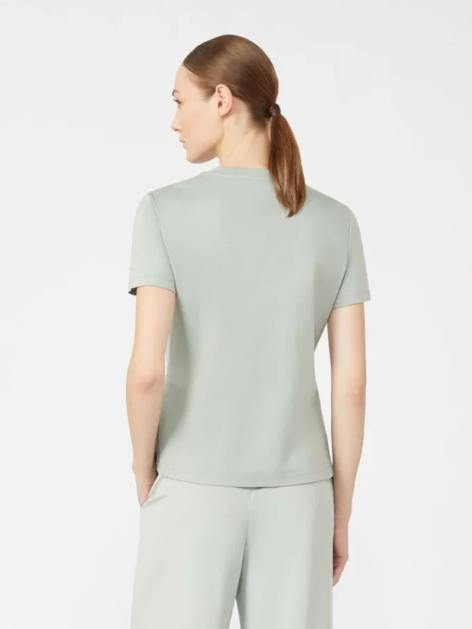 Bomullst-shirt, pastellgrön
