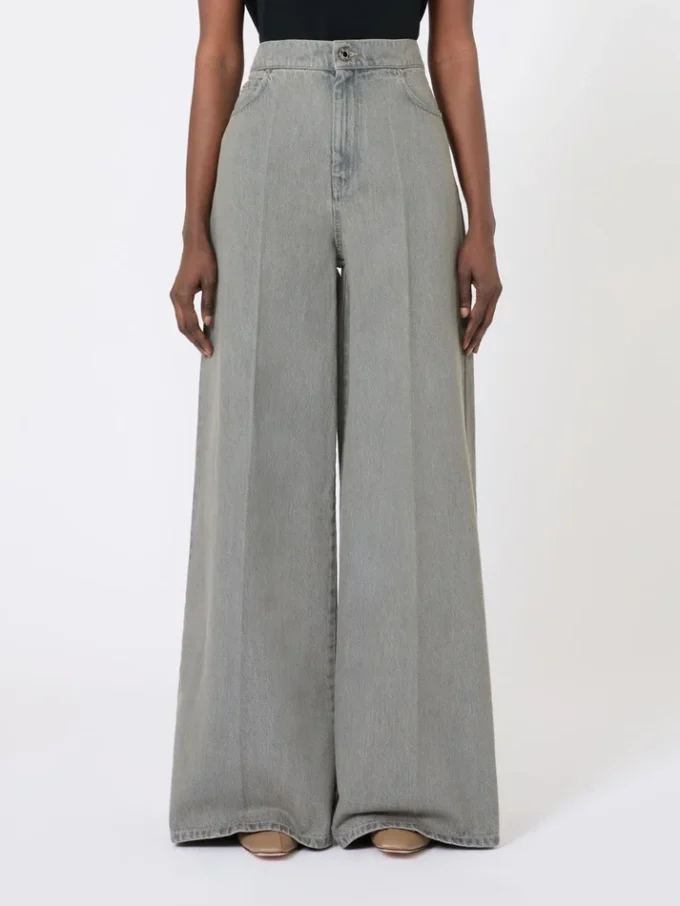 Breda byxor i denim, svarta Breda byxor i denim, svarta