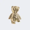 Bricka i form av en Teddy Bear i metall, vit Bricka i form av en Teddy Bear i metall, vit