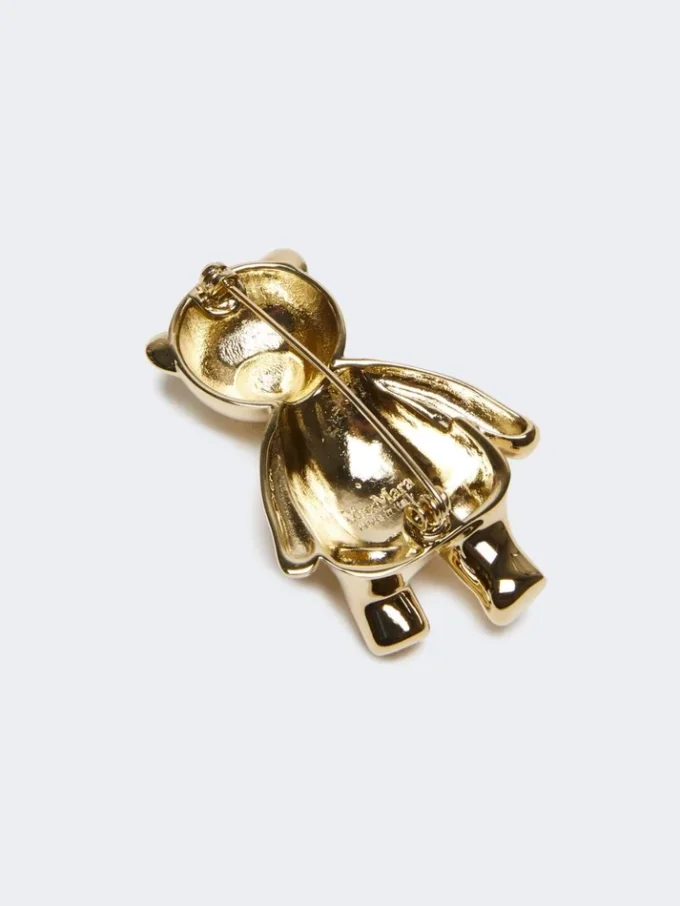 Bricka i form av en Teddy Bear i metall, vit Bricka i form av en Teddy Bear i metall, vit
