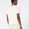 Broderad jersey-t-shirt, sand Broderad jersey-t-shirt, sand
