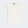 Broderad jersey-t-shirt, sand Broderad jersey-t-shirt, sand