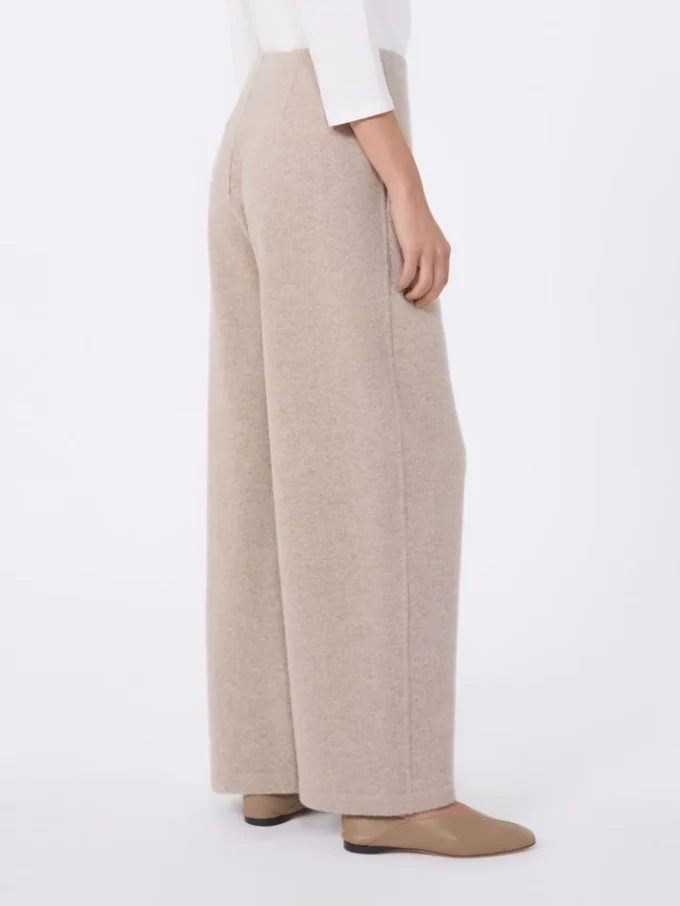 Byxor i kashmir och ullfleece, beige Byxor i kashmir och ullfleece, beige
