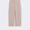 Byxor i kashmir och ullfleece, beige Byxor i kashmir och ullfleece, beige
