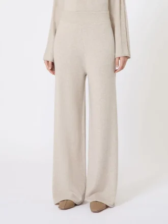 Byxor i kashmirgarn, beige