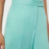 Byxor i linne-twill med fiskbensmönster, vatten Byxor i linne-twill med fiskbensmönster, vatten