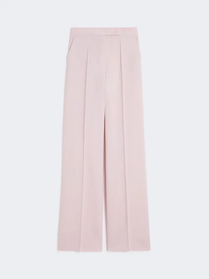 Byxor i ull, mohair och siden, beige-rosa Byxor i ull, mohair och siden, beige-rosa
