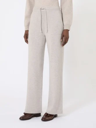Byxor i ull och kashmir, beige