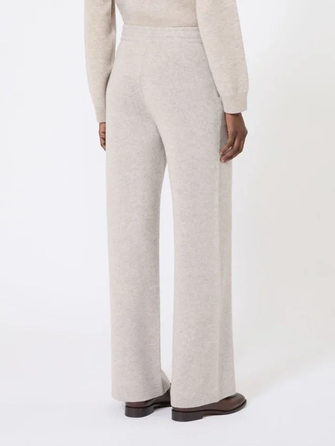 Byxor i ull och kashmir, beige
