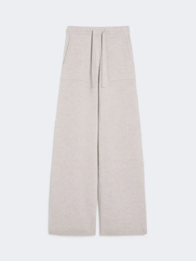 Byxor i ull och kashmir, beige