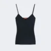 Camisole-top i envers-satin, midnattblå Camisole-top i envers-satin, midnattblå