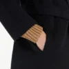 Dubbelvänd kappa i ull, midnattsblå Dubbelvänd kappa i ull, midnattsblå