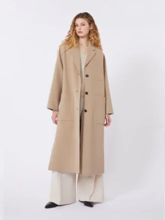 Feminin satintopp, nude