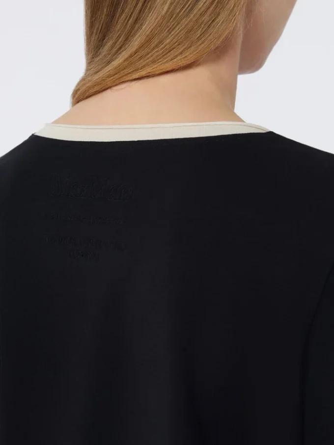 Enkel jersey-t-shirt, svart Enkel jersey-t-shirt, svart