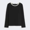 Enkel jersey-t-shirt, svart Enkel jersey-t-shirt, svart