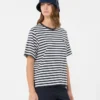Enkel t-shirt i bomull, ecru